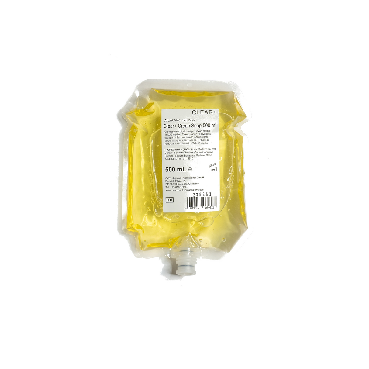 CLEAR+ Crème Zeep 500ml, 6 zeeppouches