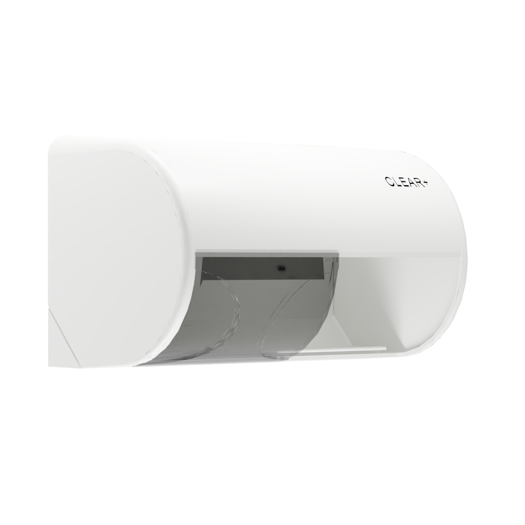 CLEAR+ Toiletpapier Dispenser wit