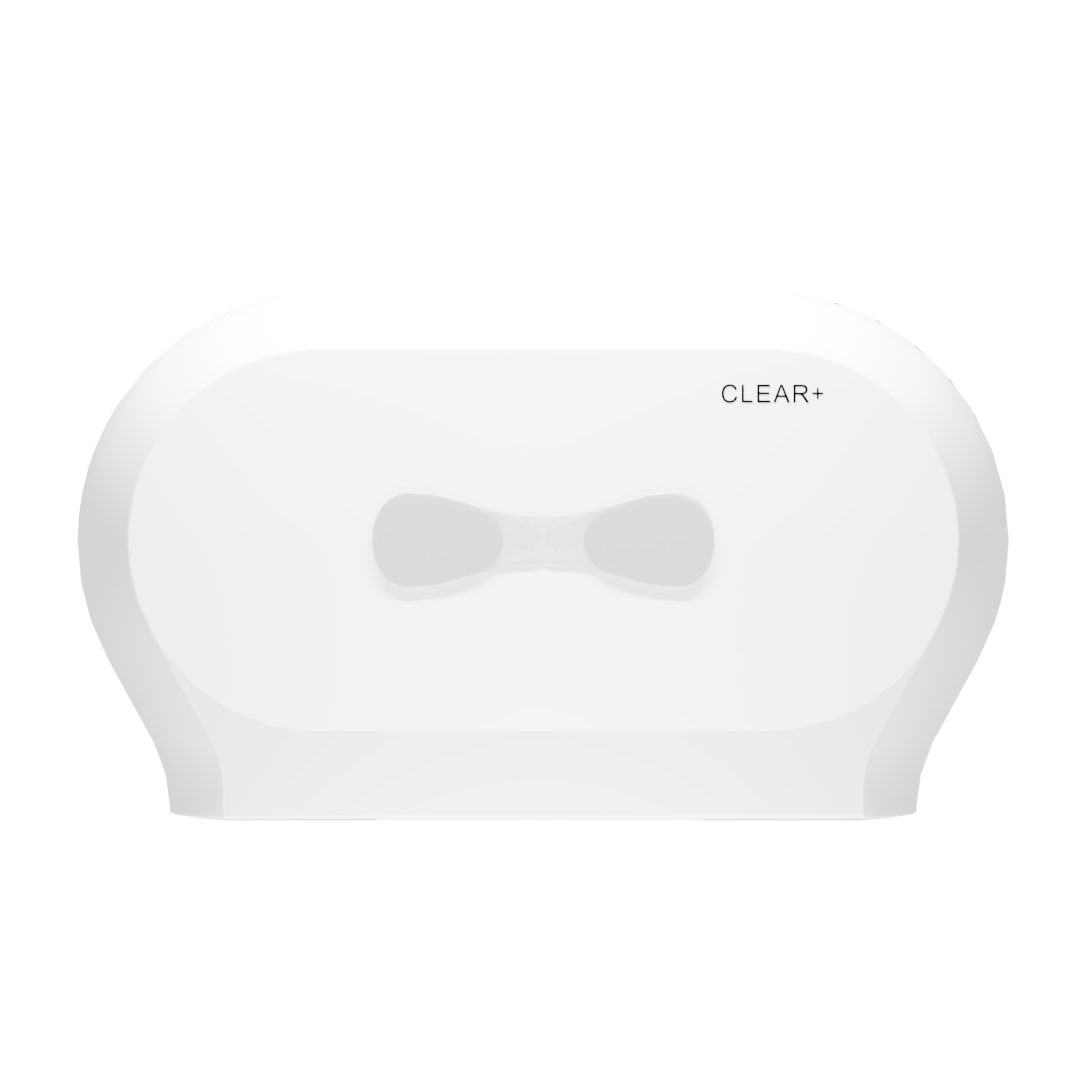 CLEAR+ Midi Toiletpapier Dispenser wit