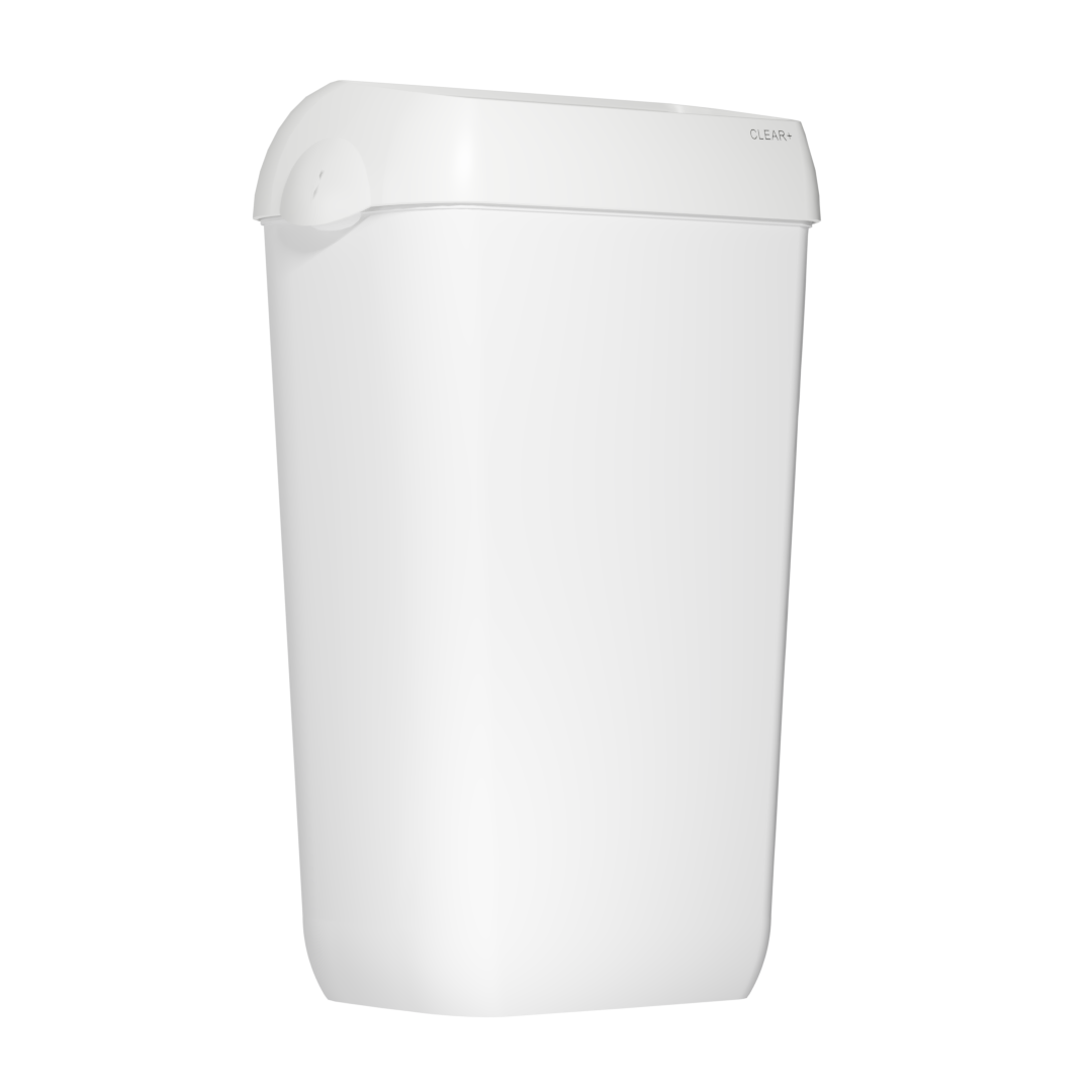 Poubelle CLEAR+ 43l blanche