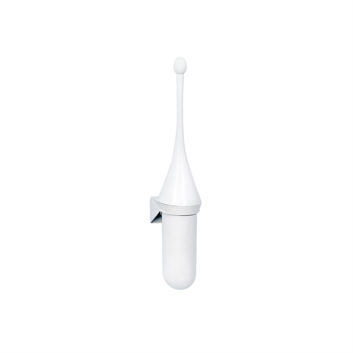 CLEAR+ Toiletborstelset Wand wit