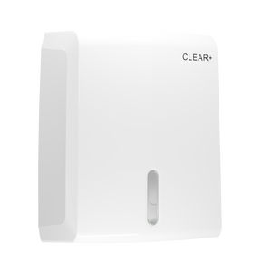 CLEAR+ Vouwhanddoekdispenser wit