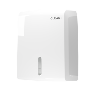 CLEAR+ Vouwhanddoekdispenser wit