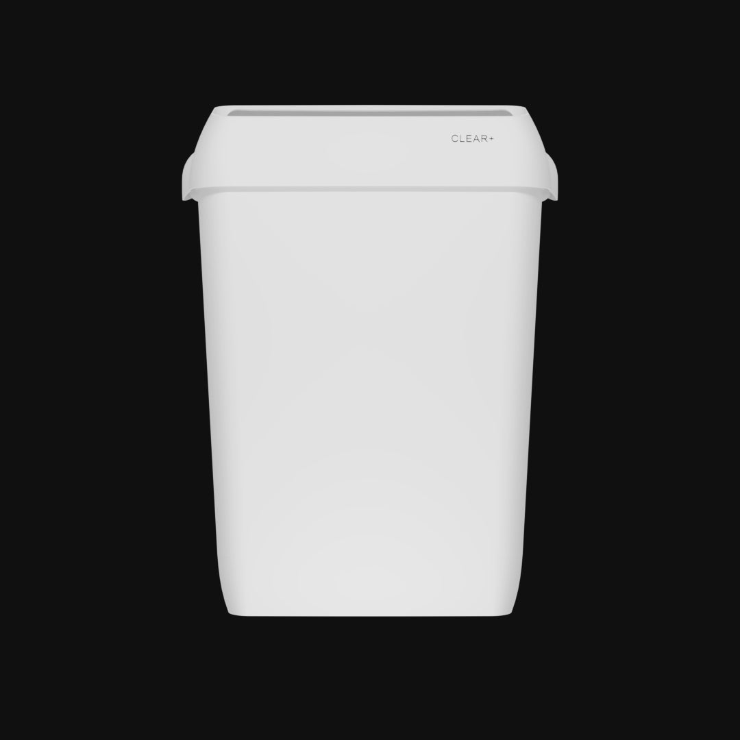 CLEAR+ Afvalbak 23l wit