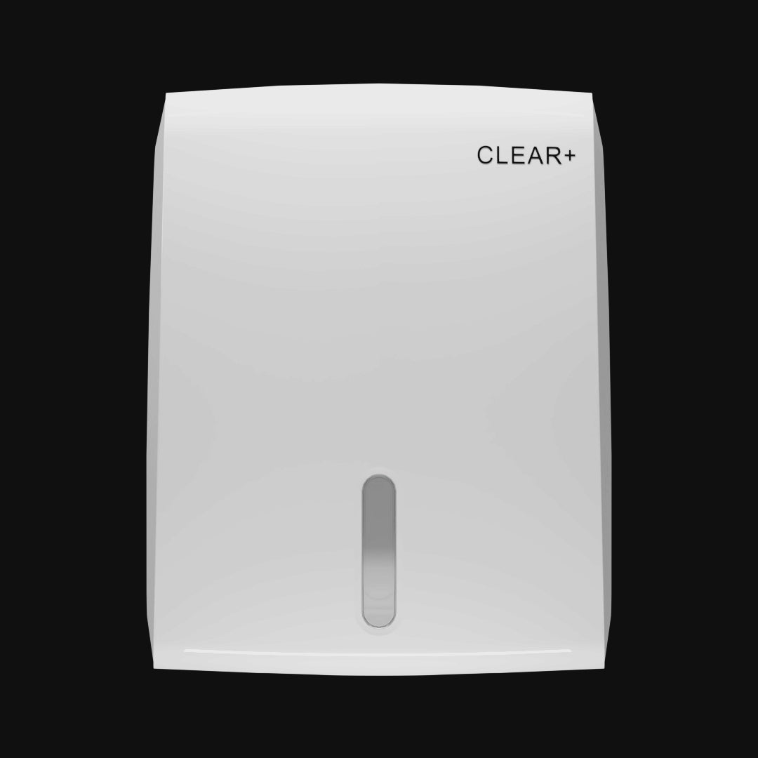 CLEAR+ Vouwhanddoekdispenser wit