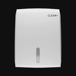 CLEAR+ Vouwhanddoekdispenser wit